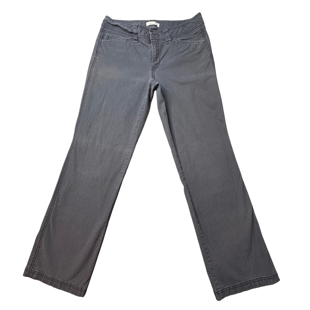 Dockers Pants Womens 10 Gray‎ Straight Leg Mid Rise Flap Pocket Casual Chinos